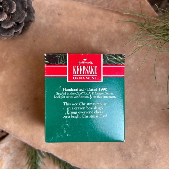 Hallmark Bright Mouse Crayola Sled #2 Keepsake Ornament New in Box - Picture 6 of 10